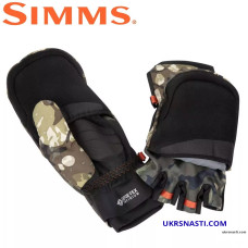 Перчатки Simms Gore Infinium Foldover Mitt Riparian Camo размер L